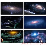 Cosmos Starry Sky Poster Space Nebula Canvas Painting Solar System Planet Orbital Universe Sci-fi Ga