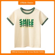 27Kids Choice Childrens clothing summer new European and American childrens clothing letter printed 