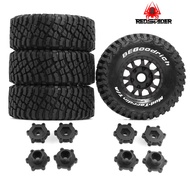 4pcs 126mm 1/7 Tire 1/8 Tires Short Truck Tyre 12mm 14mm 17mm Wheel Hex for TRAXXAS Mojave 4s BAJA E