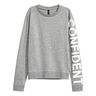 Hnm CONFIDENT GRAY SWEATER SWEATSHIRT CREWNECK HNM