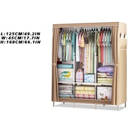 ✨Free Hangers✨Large Size Wardrobe Cabinet Zipper Cloth Wardrobe Storage Clothes Storage Cabinet