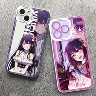 Case Cover For XiaoMi Mi 11 Lite 5G NE 11T POCO X5 X3 NFC X4 GT M3 Pro 5G Redmi Note 11T Pro Plus Anime Oshi no Ko Hoshino Ai Soft Clear TPU Pattern Phone Casing