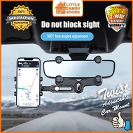 In-Car Rear View Mirror Mount GPS DVR Car Phone Holder 360 Degree Rotated Grip Durable Phone Holder 