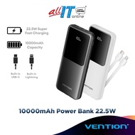 Vention 10000mAh / 20000mAh (22.5W) Fast Charging Built-in USB-C & Lightning PowerBank