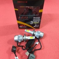 Promo Dotech 3 Color Led Bulb H11 / HB3 / HB4 / H7 / H1 / H3 COD