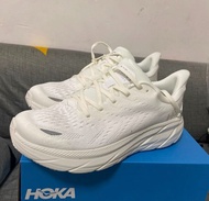 HOKA ONE ONE Clifton 8 減震耐磨波鞋 白色 男女同款