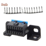 honeybird OBD2 16Pin Connector OBD2 OBD 2 16Pin Female Angle Connector OBD Female Wire Sockets OBDII