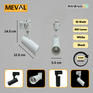 MEVAL Lampu Sorot LED spot Track Light β Integrated 10 Watt 3 Color (Putih)
