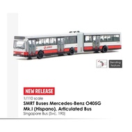 Singapore Bus 1:110 Scale Mercedes-Benz O405G Mk.1 (Hispano) "Bendy Bus" - SMRT Buses Svc. 190
