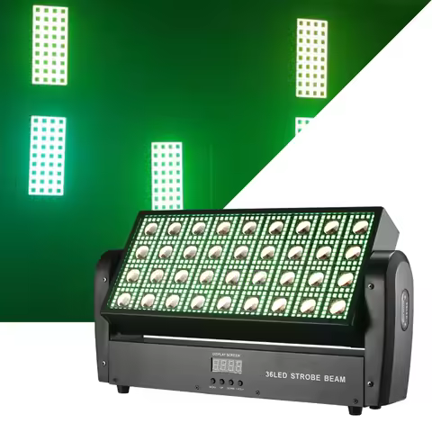 2PCS LED 200W Square Wash Wall Light With 36×3W 3200K Warm White + 648 SMD5050 RGB Pixels For Dj Dis