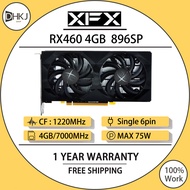 USED XFX RX 460 4GB Graphics Cards AMD Radeon RX460 4GB Screen Video Cards GPU Desktop Computer Game