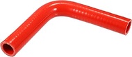 X AUTOHAUX 25mm 0.98" ID 90 Degree Elbow Silicone Reducer Hose Pipe Bend Turbo Water Intercooler Red
