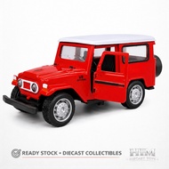 Diecast Alloy Car Model FJ40 HardTop Red 1:36 - Off-Road Car - Miniature