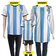 ARGENTINA Family Matching Set World Cup / Baju Jersey Keluarga / Baju Sedondon Couple / Muslimah & B