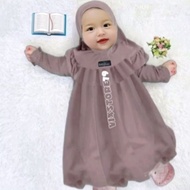 Newborn Baby Girl's Gamis Sabrina 0-6 months 7-18 months Baby Girl's Clothes Aqiqah Muslim Baby Girl