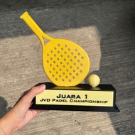 Custom Padel Trophy, Champion Padel Trophy, Padel Tournament Gift, Custom Padel Racket Trophy