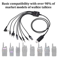 8 in 1 USB Programming Cable for Baofeng for Motorola for Kenwood TYT QYT multiple Radios