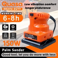 【QUASA】150W Finishing Orbital Sander Palm Machine Sanding Free Sand Paper Palm Sander