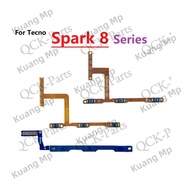 For Tecno Spark 8 8C 8P 8T 8Pro KG5K KG5J KG5N KG8 KG6 KG7H KG7 KG7N KG6P Power Switch Volume Button