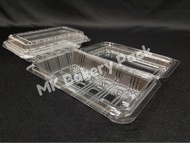 BENXON OPS H2L Bekas Kuih Container Disposable Plastic Clear Bakery Container (Self Lock) (50pcs+-)