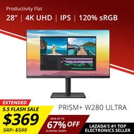 PRISM+ W280 Ultra 28 4K [3840 x 2160] IPS 120% sRGB Professional Productivity Monitor