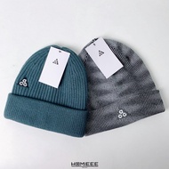 [Homieee] Nike ACG Beanie Wool Hat Knitted Embroidered LOGO Black Gray Lake Green DM4706