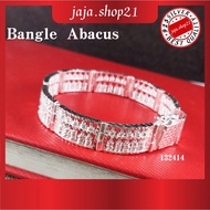 READY STOCK | Silver 925 Original Chain Bracelet Full Cutting Abacus | Rantai Tangan Bangle Sempoa Perak