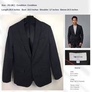 G2000 Men's Slim Fit Blazer - Black 63% Cotton, 37% Nylon (Structured yet breathable) Formal blazer