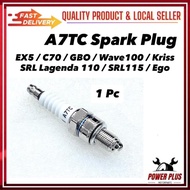 ( 1 Pc ) A7TC Spark Plug ZZLOWEN EX5 C70 GBO Wave100 Wave 100 Kriss SRL SRL110 Lagenda 110 115 SRL11