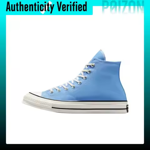 Converse Chuck 70 Comfortable And Lightweight Abrasion Resistant High top Canvas Shoes Unisex Blue A