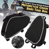 2PCS Motorcycle Frame Crash Bars Waterproof Bag Repair Tool Placement Bag For Suzuki V-Strom DL650 DL1000 For Givi For Kappa