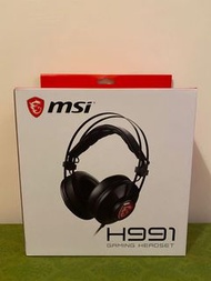 香港專櫃正品行貨MSI 微星 H991 Gaming Headset 電競耳機 全新帶盒未拆封