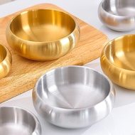 Creative 304 Stainless Steel Bowl Double-Layer Insulated Rice Bowl Temple Bowl Bowl Bowl Bowl
