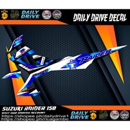 Suzuki Raider 150 Decal ( Carb , Blue design)