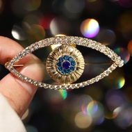 Zircon Jewelry Brooch Pin Blue Devil's Eye Hollow Eye Corsage Accessories