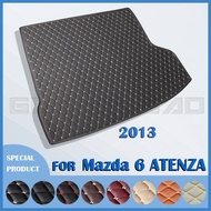 Car trunk mat for MAZDA 6 ATENZA 2013 cargo liner carpet interior accessories cover
