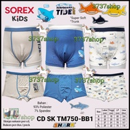 SOREX KIDS BOY CD SK TM750-BB1 SHARK - BOYS' BOXER UNDERWEAR