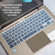 Asus U3100 U3100U UX331 UX331U UX331UAL UX461U S14 S406 A8250 13.3-inch keyboard Cover Skin Protecto