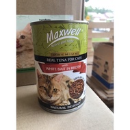 maxwell tuna whitebait in broth cat wet food 400g