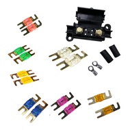 1Set Fuse Holder and 50 Amp Midi fuse For Fork Type Fuse DC 12V 24V Car Air Conditioner Fuse Box Car