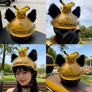 Pikachu Beauty T Take-out Helmet Decorations Motorcycle Doll Plush Cute Personality Doll Helmet Cat 