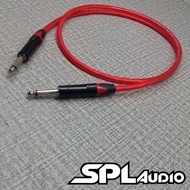 MERAH Guitar Cable Akai 6.5mm Mono to Akai 6.5mm Mono Audio Cable SPLAudio CM-3000 Red Cable 1-7 Met