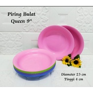 Queen round dinner plate size 9 inches