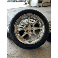 Sport Rim 16 inci 195/50/16 195/50R16 skli Brigdestone Potenza RE004 Adrenalin ET38 4X100 PCD import