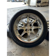 Sport Rim 16 inci 195/50/16 195/50R16 skli Brigdestone Potenza RE004 Adrenalin ET38 4X100 PCD import Used Japan