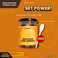 Madu Bawang Putih Tunggal - 1 Botol 400g - Nah Honey