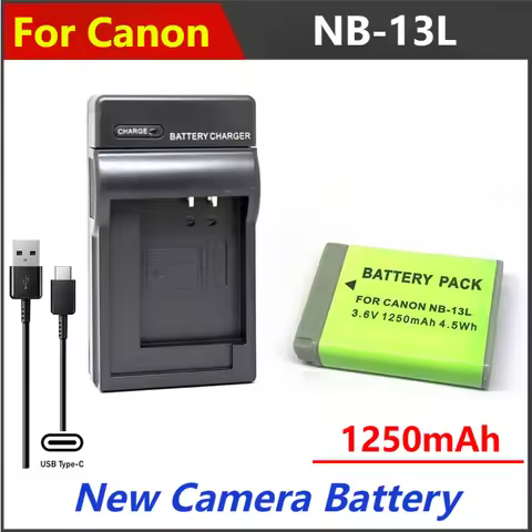 1250mAh NB-13L NB13L Battery Charger For Canon G1X3 G5X G5X2 G7X Mark II III G7X2 G7X3 G9X SX720HS S