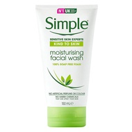 Simple - Sữa Rửa Mặt Simple Dành Cho Da Khô Da Nhạy Cảm 150ml Moisturising Facial Wash