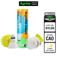 Quả cầu lông VịtNgỗngNhựa cao cấp Agnite - Hộp 12/6 quả - Quả cầu lông Siêu bền Đường cầu bay ổn địn