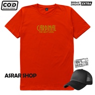 Cod Kaos Distro gratis topi Terbaru Premium Quality CARDI TNT Text GOLD Kata Kata Atasan kaos Pria W